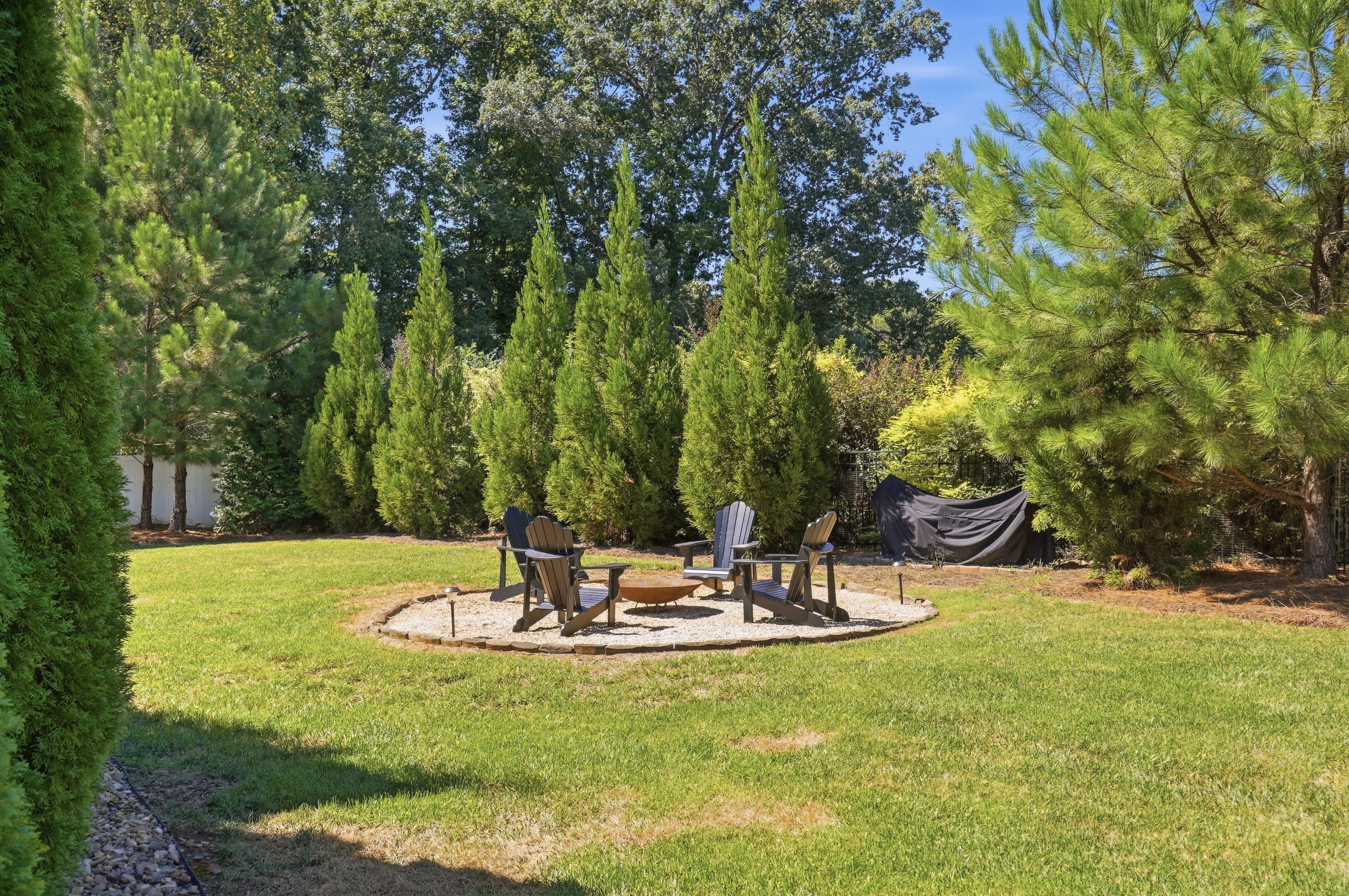 Fire pit seating area