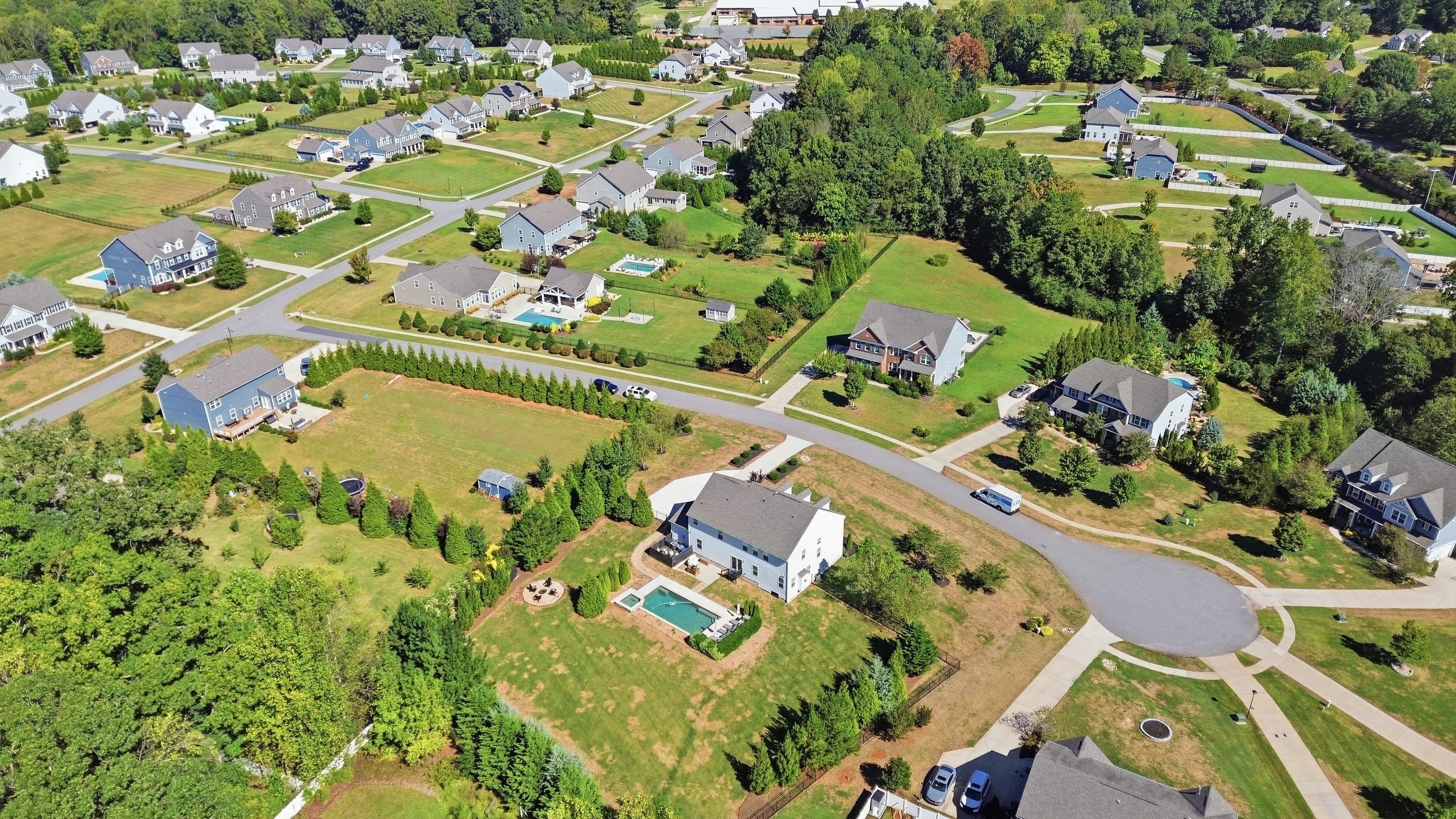Aerial — neighborhood context
