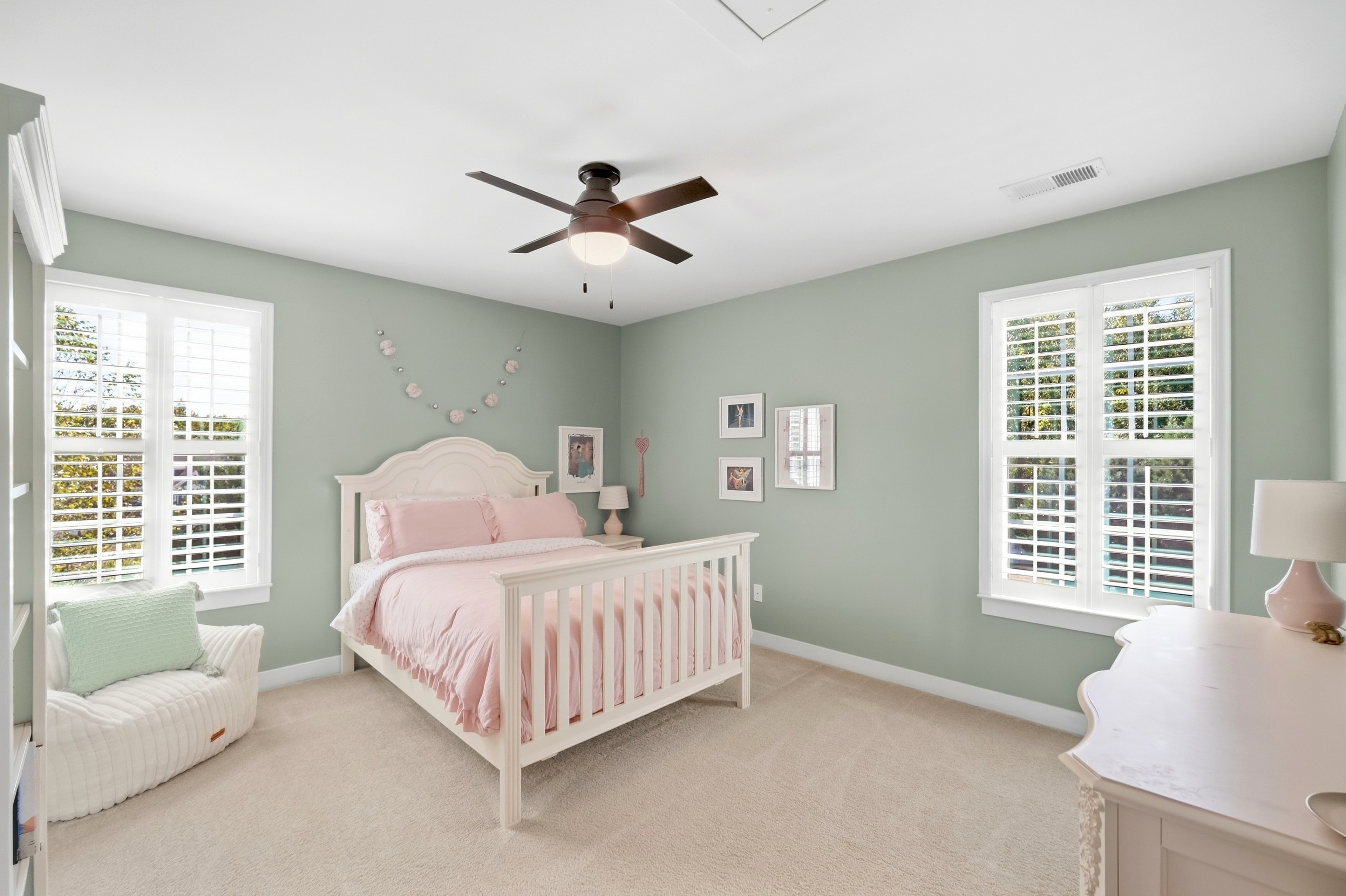 Bedroom 2 — wide view