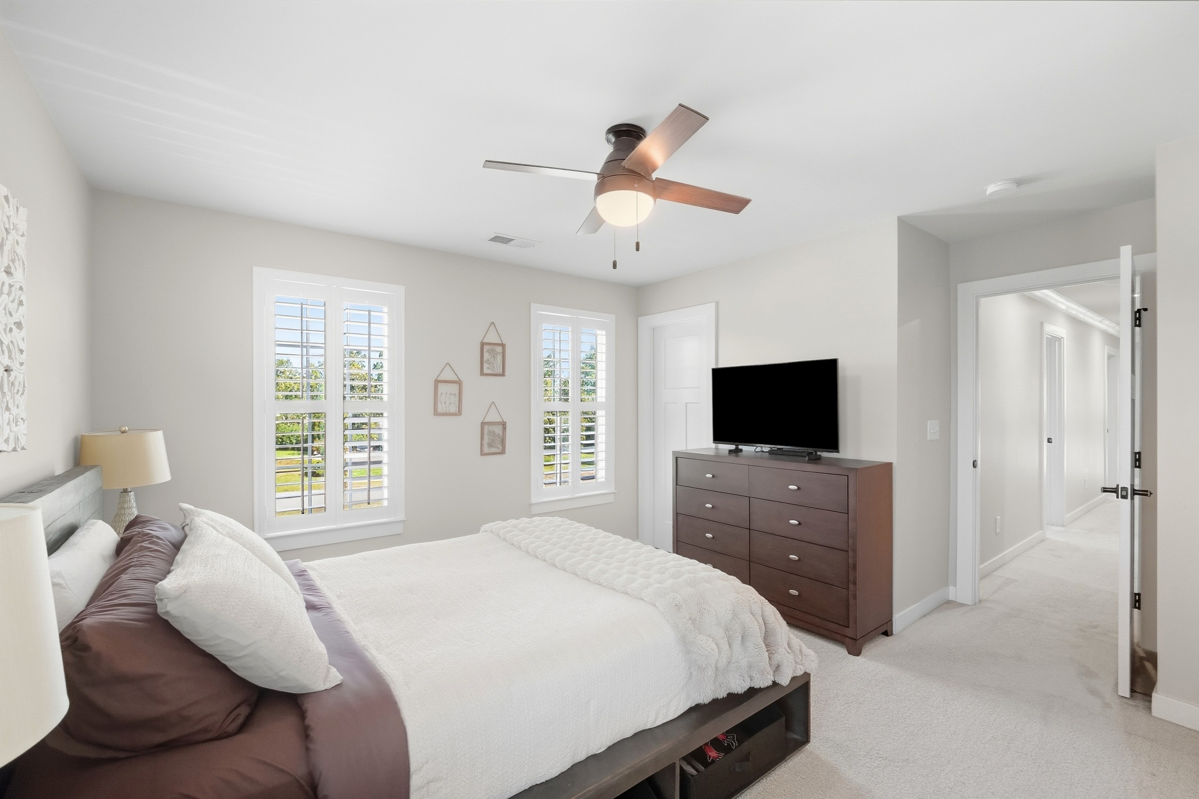 Bedroom 4 — dresser & TV