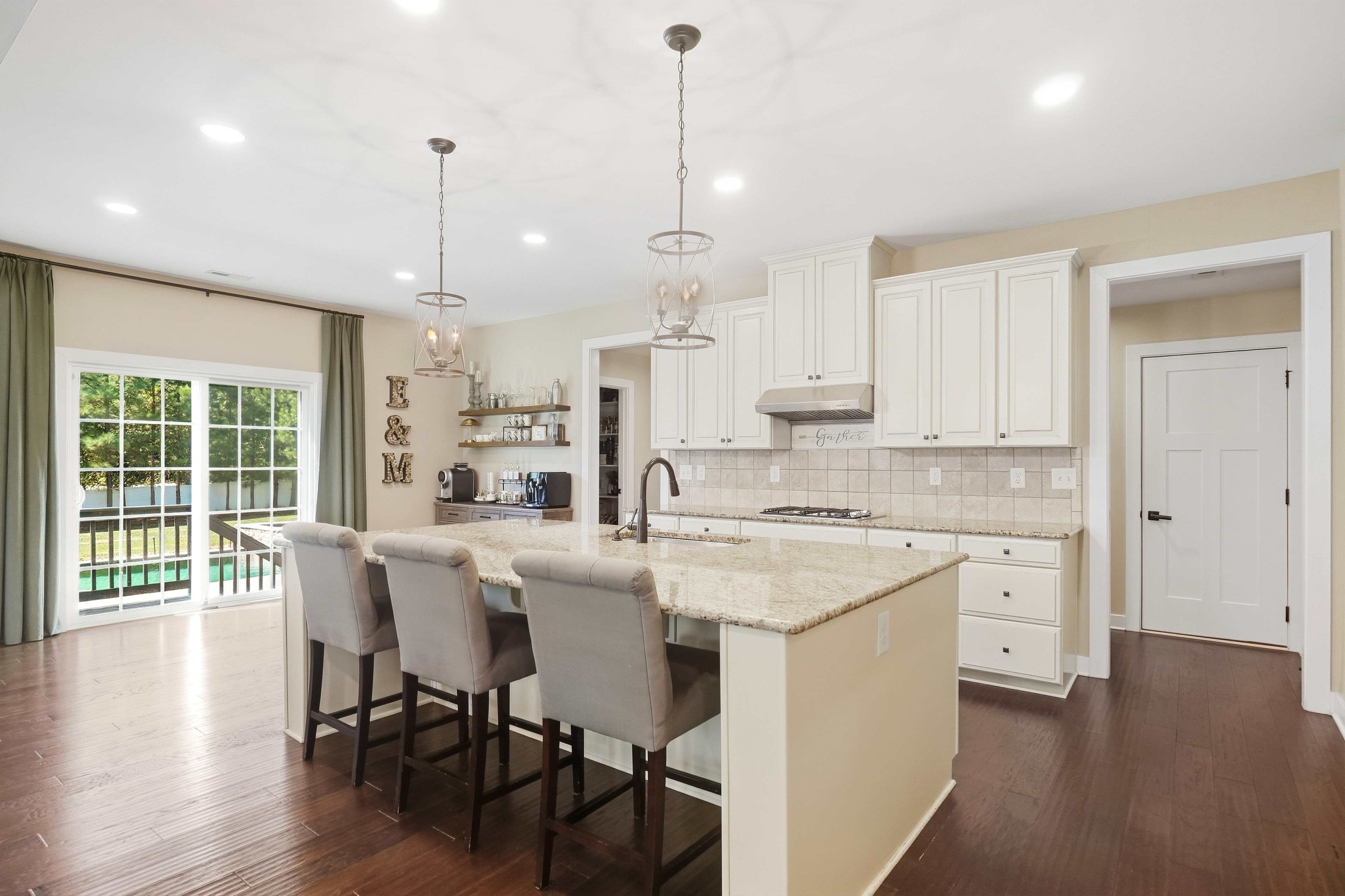 Kitchen island with seating