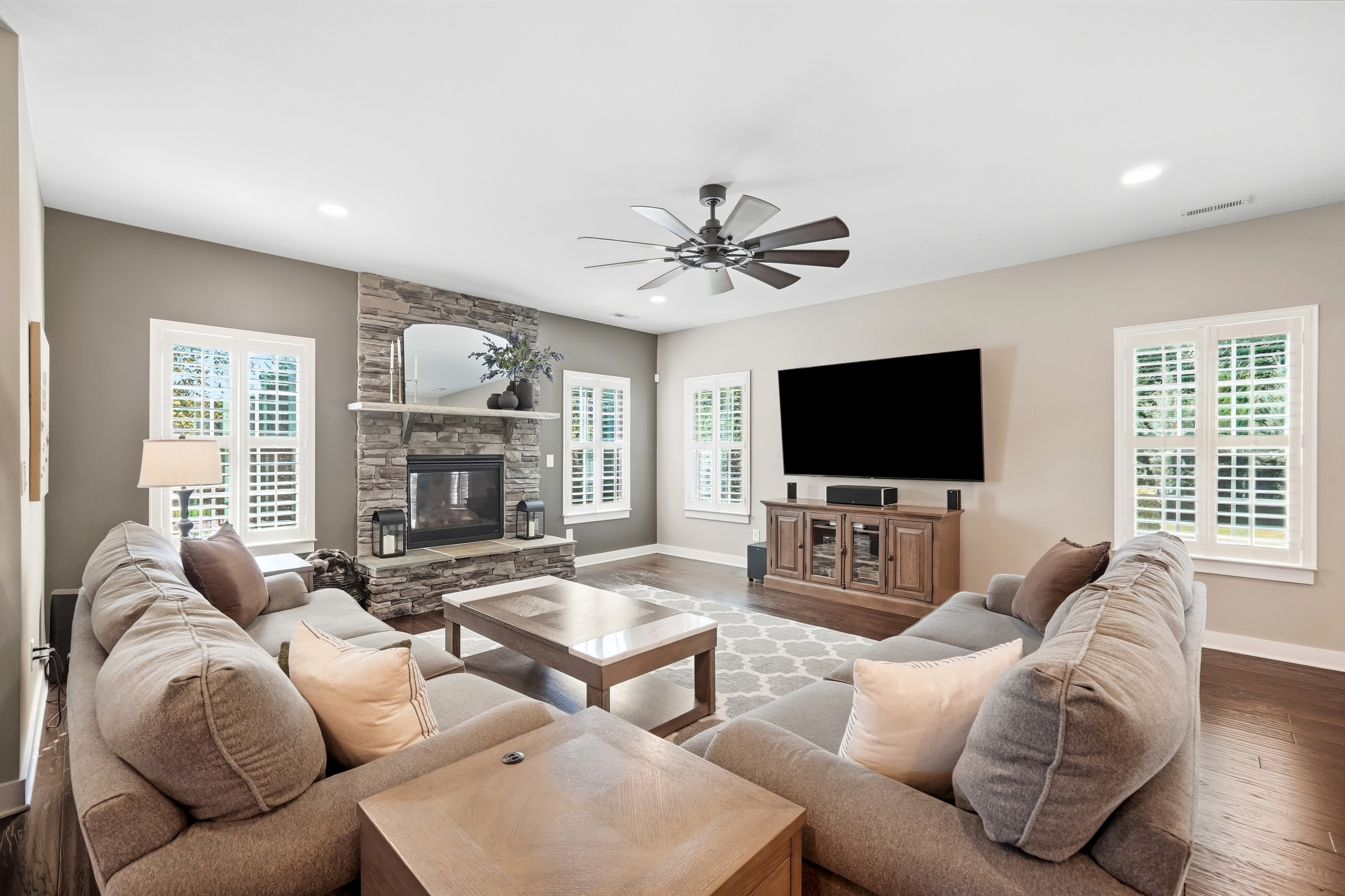 Living room seating area