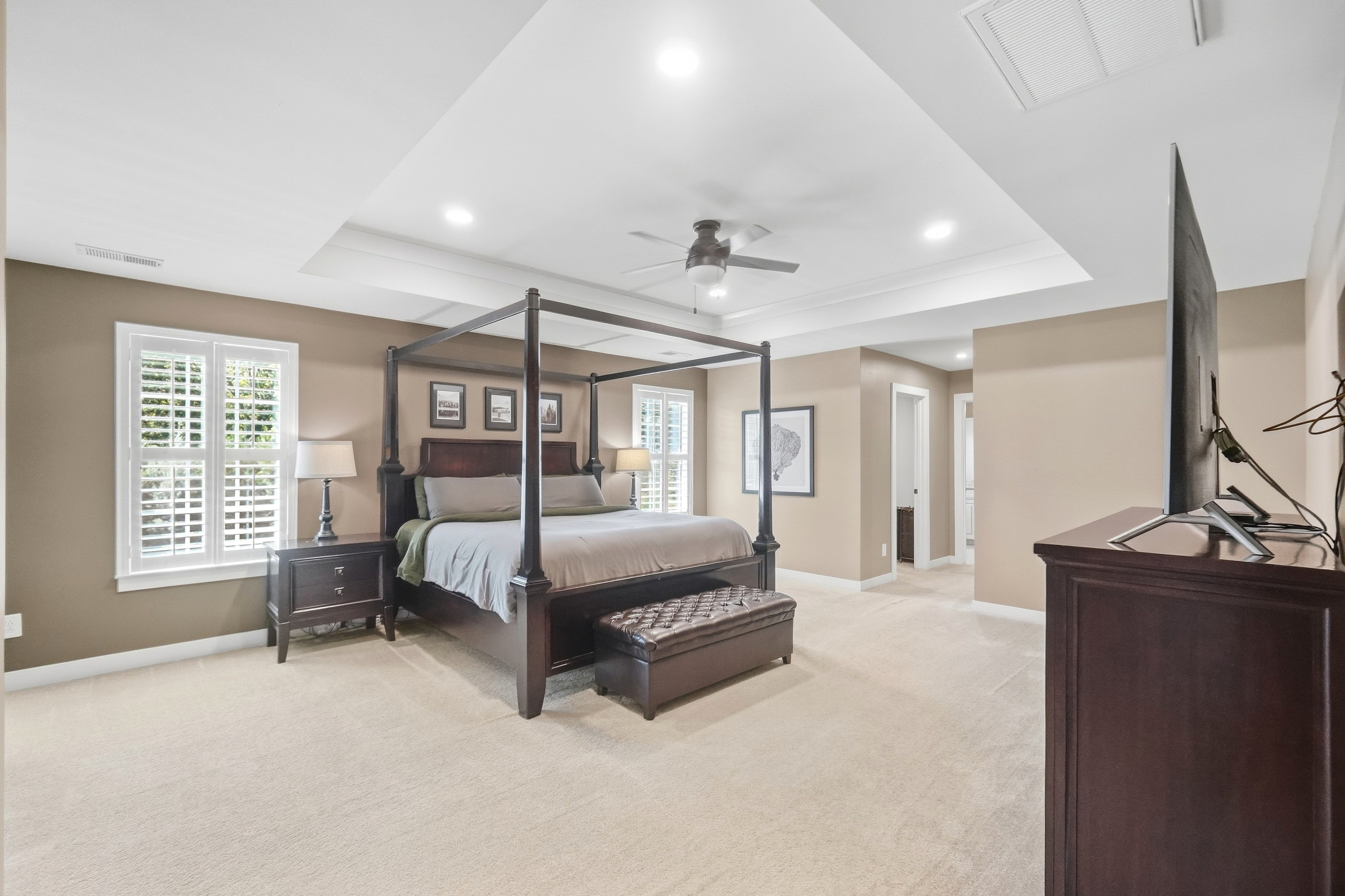 Primary bedroom — wide view