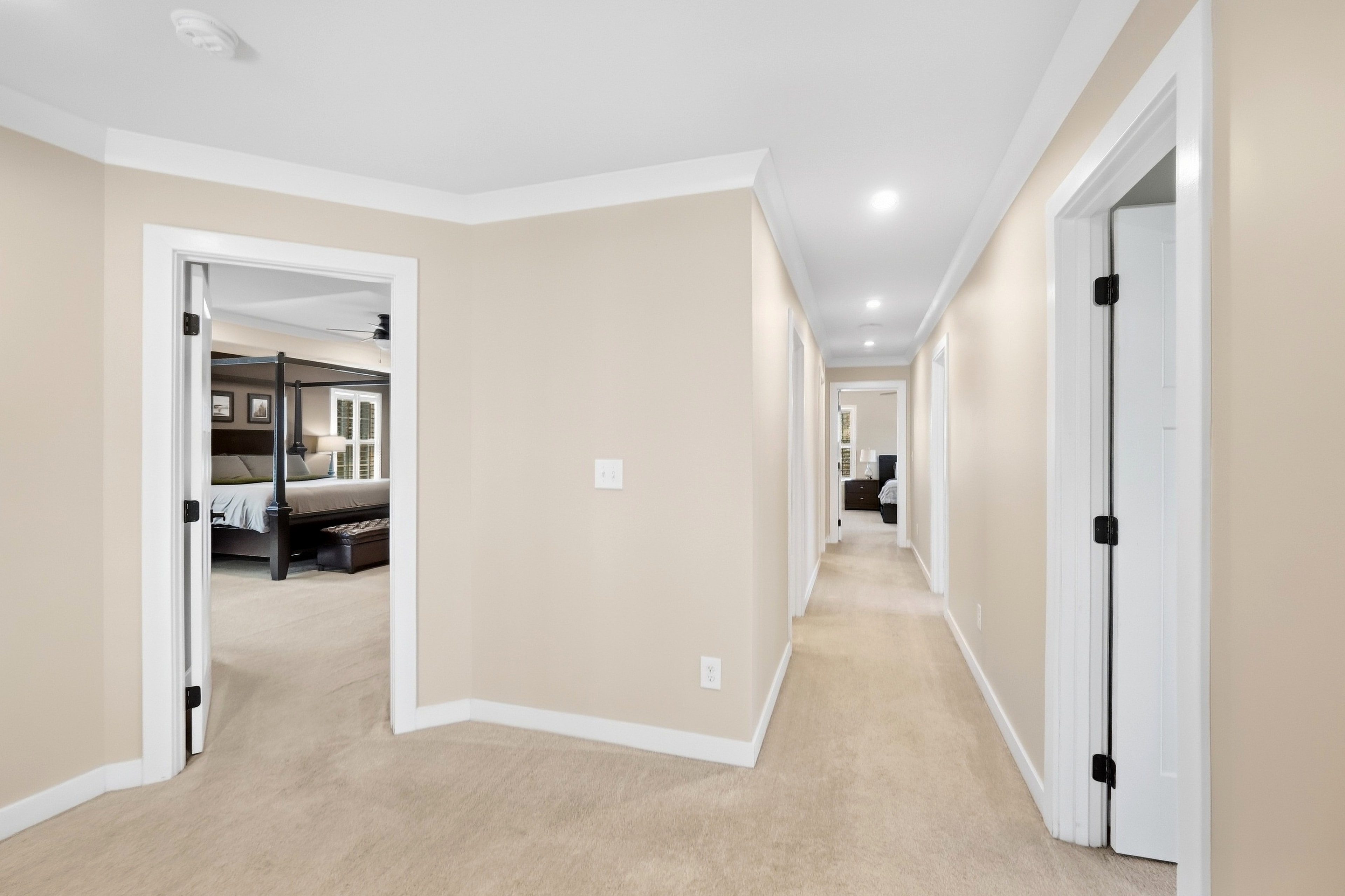 Upper hallway leading to all bedrooms
